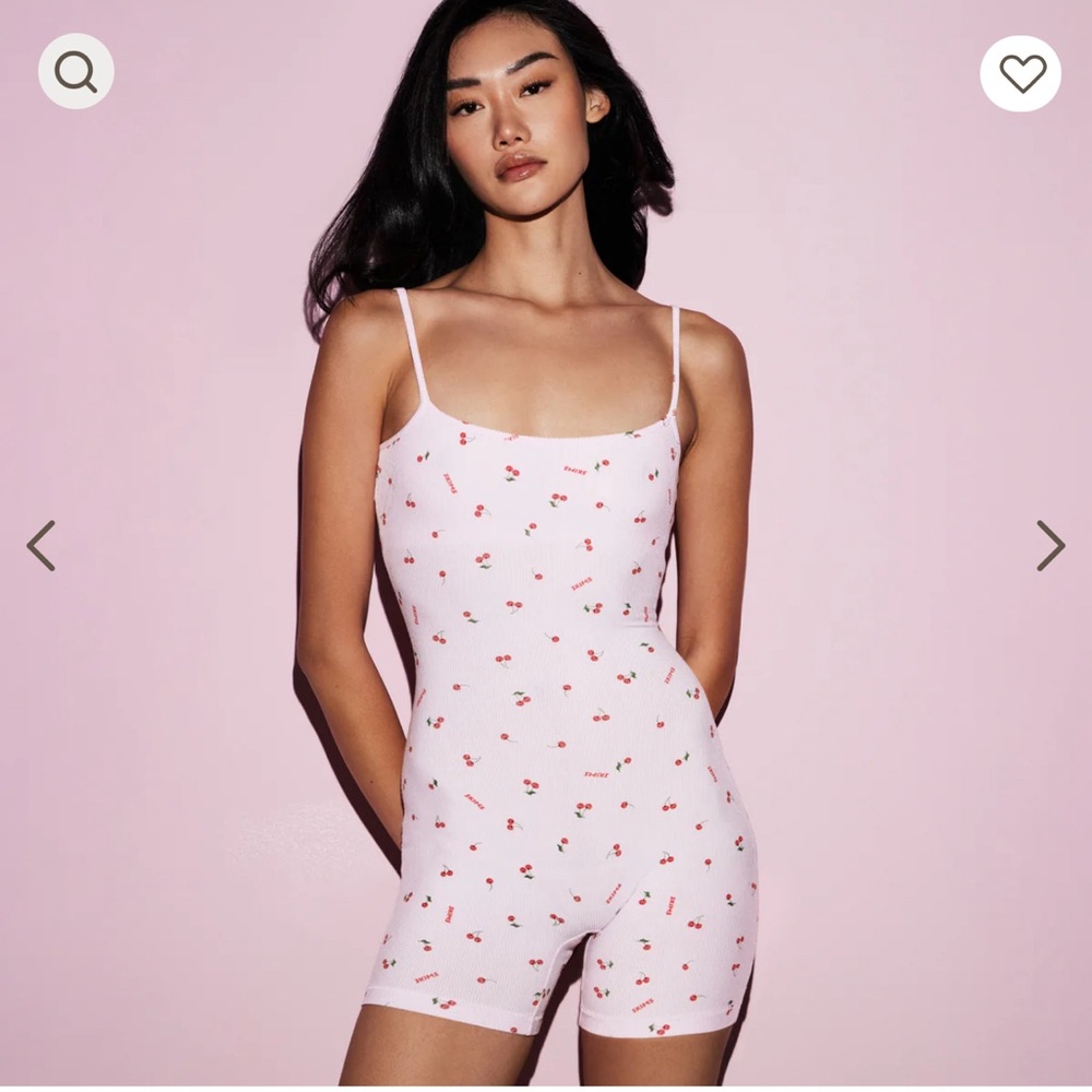 Skims cherry blossom onesie size large